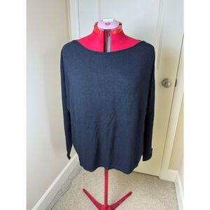 Women's Caslon Black XL Crew & Scoop Neck Sweater
